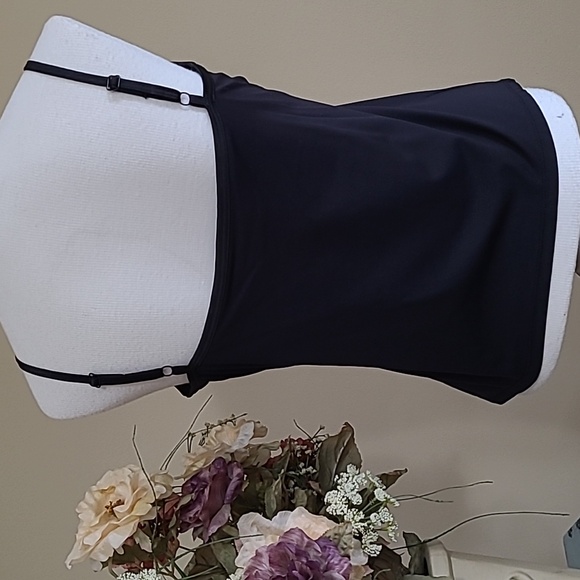 Worthington Stretch Camisole Shelf Bra Black Cami Adjustable Straps Lg - Picture 4 of 10